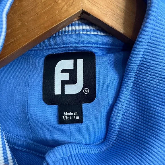 FootJoy Mens Bright Blue Golf Quarter Zip Pullover Vest - Picture 3 of 4